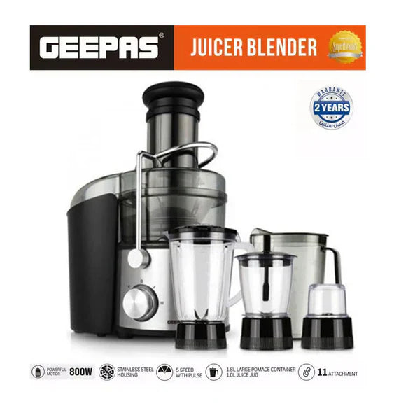 GEEPAS juicer blender set with attachments