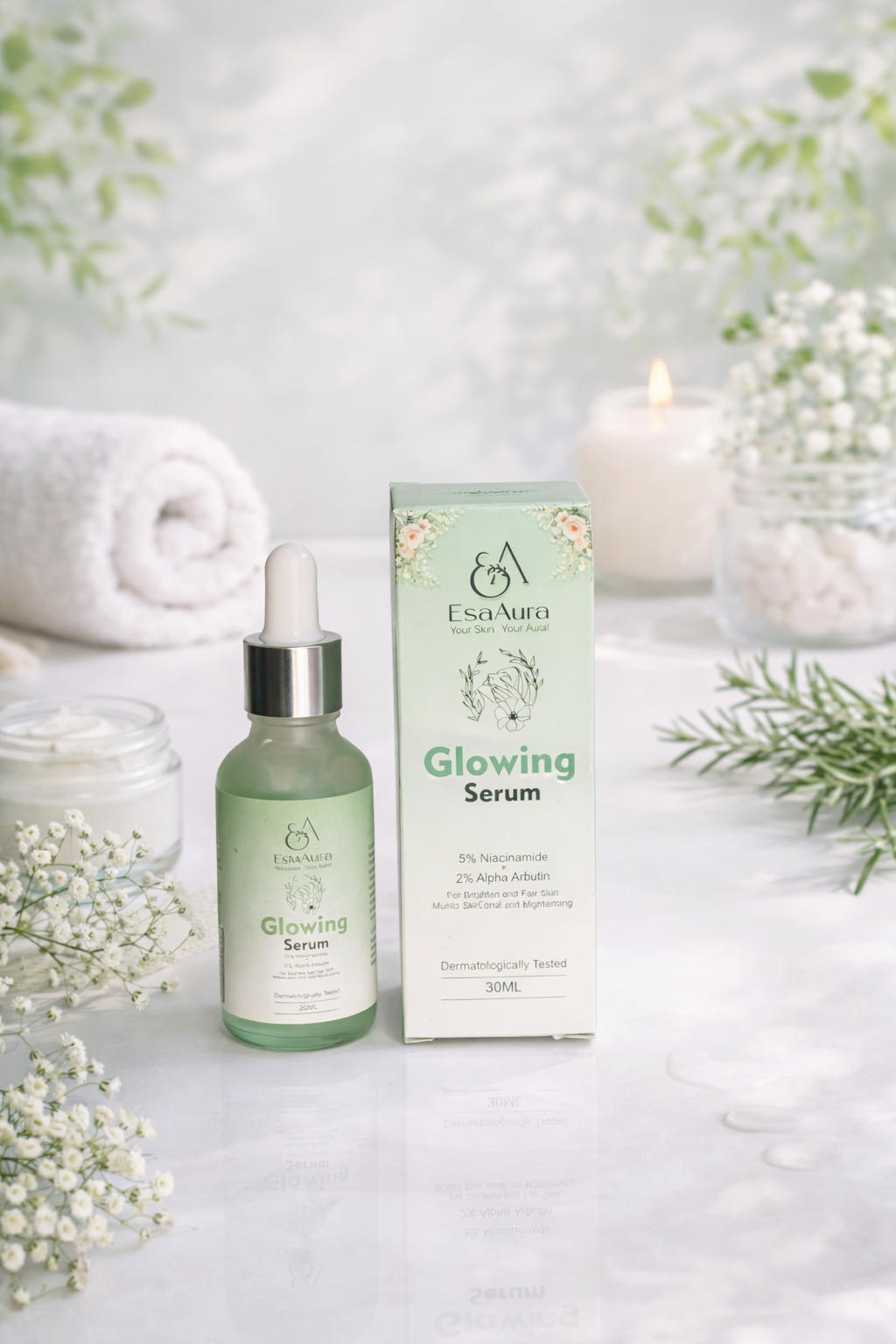 EsaAura Glowing Serum | Brightening & Hydrating Complex