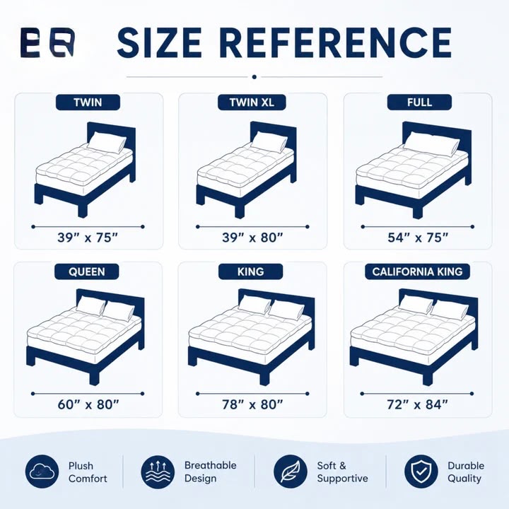 Mattress Topper 4 inch - Soft Quilted