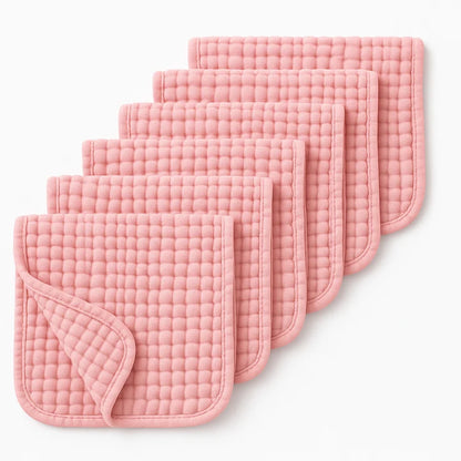 Muslin Burp Cloths 6 Pack Machine Washable, Baby Essentials for kids