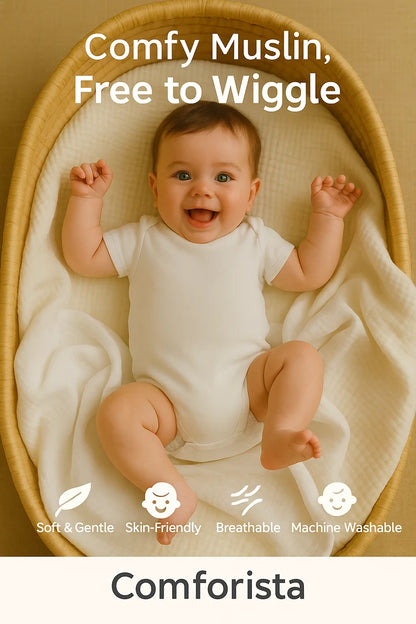 2 Packs Swaddle Blankets for Unisex, Newborn Receiving Blanket