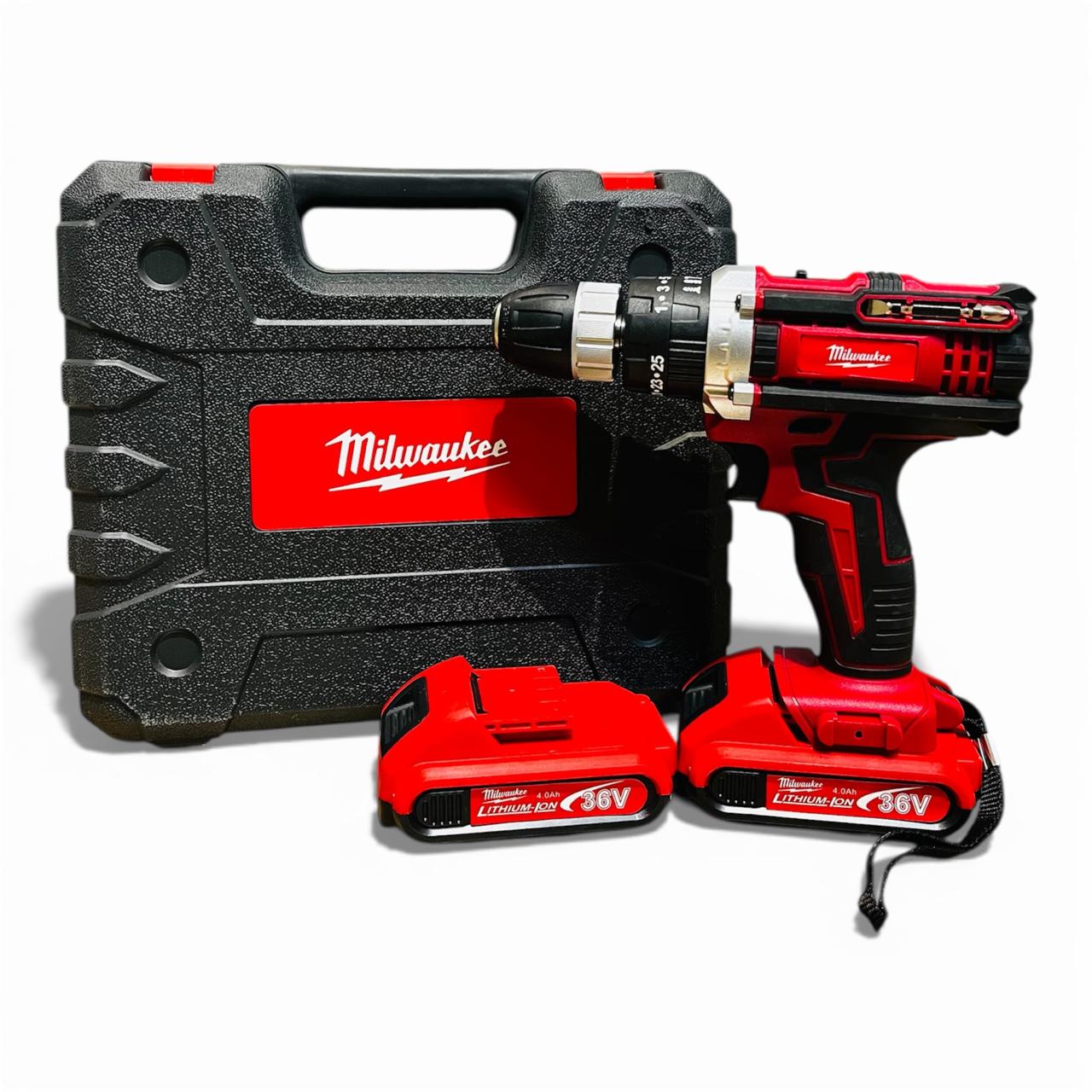 Milwaukee 36V Cordless Drill Machine Set with Full Tool Kit