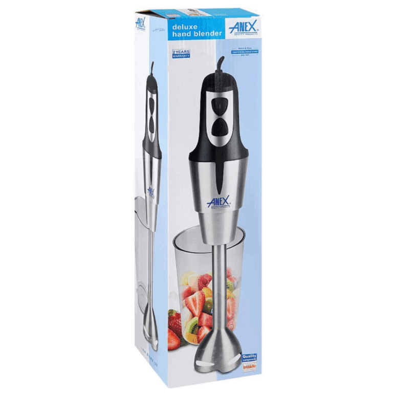 Anex deluxe hand blender in packaging 