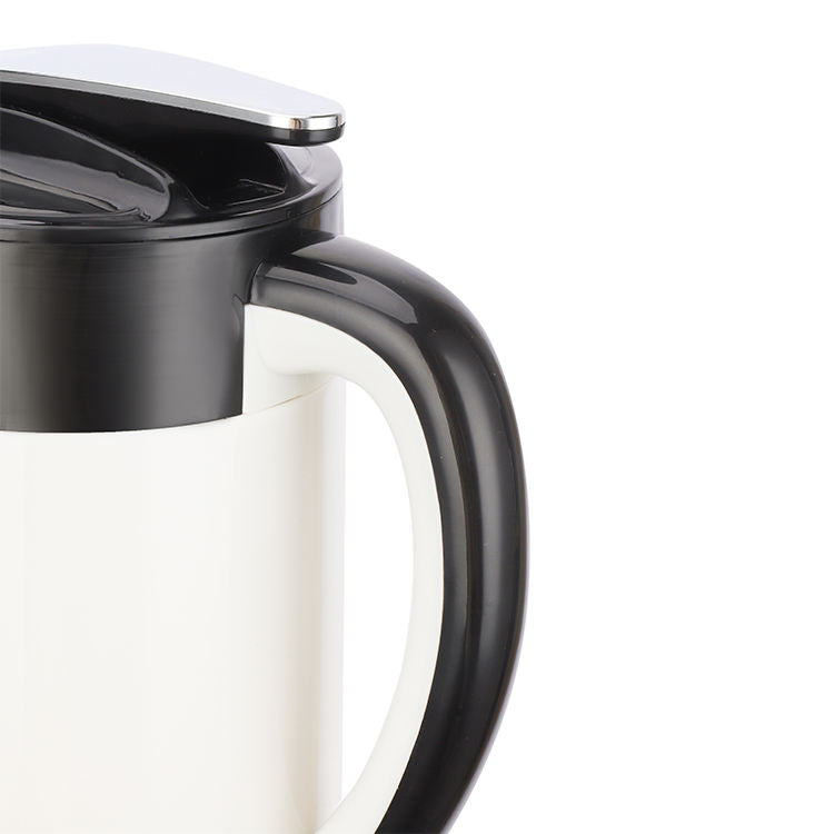 Black and white coffee maker