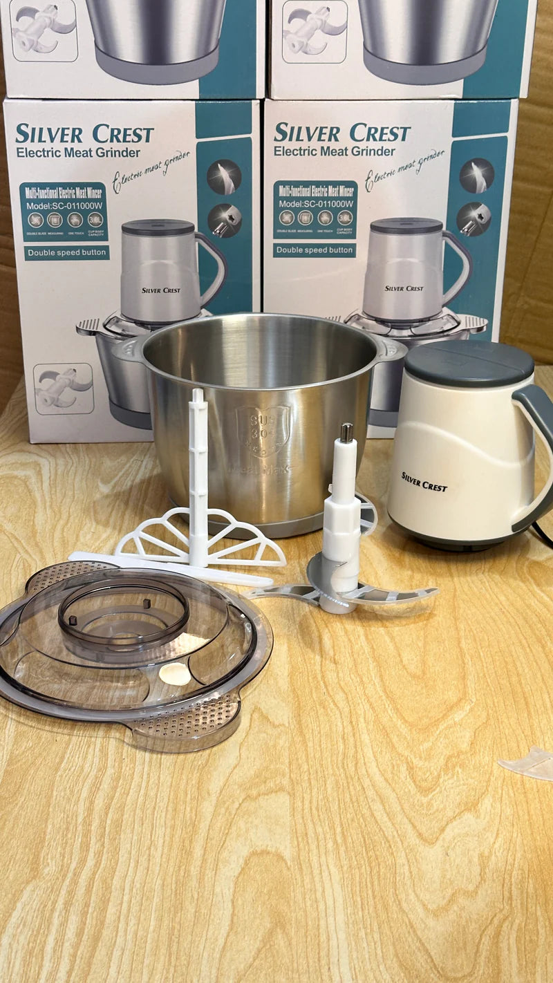 Silver Crest 3L Electric Meat Grinder + Knife gift