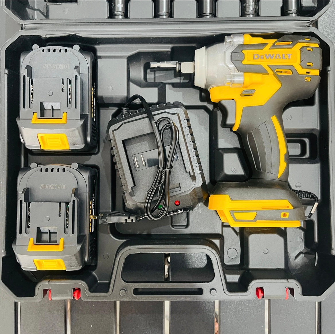 DeWalt 88V Brushless Impact Wrench Kit – 320Nm Power | Dual Battery | Heavy Duty Tool Set