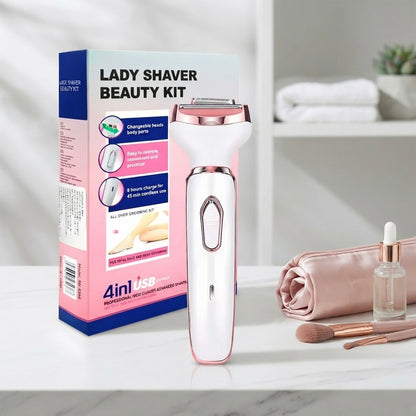 4-in-1 Rechargeable Women's Electric Shaver
