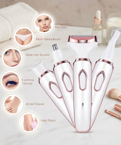 4-in-1 Rechargeable Women's Electric Shaver