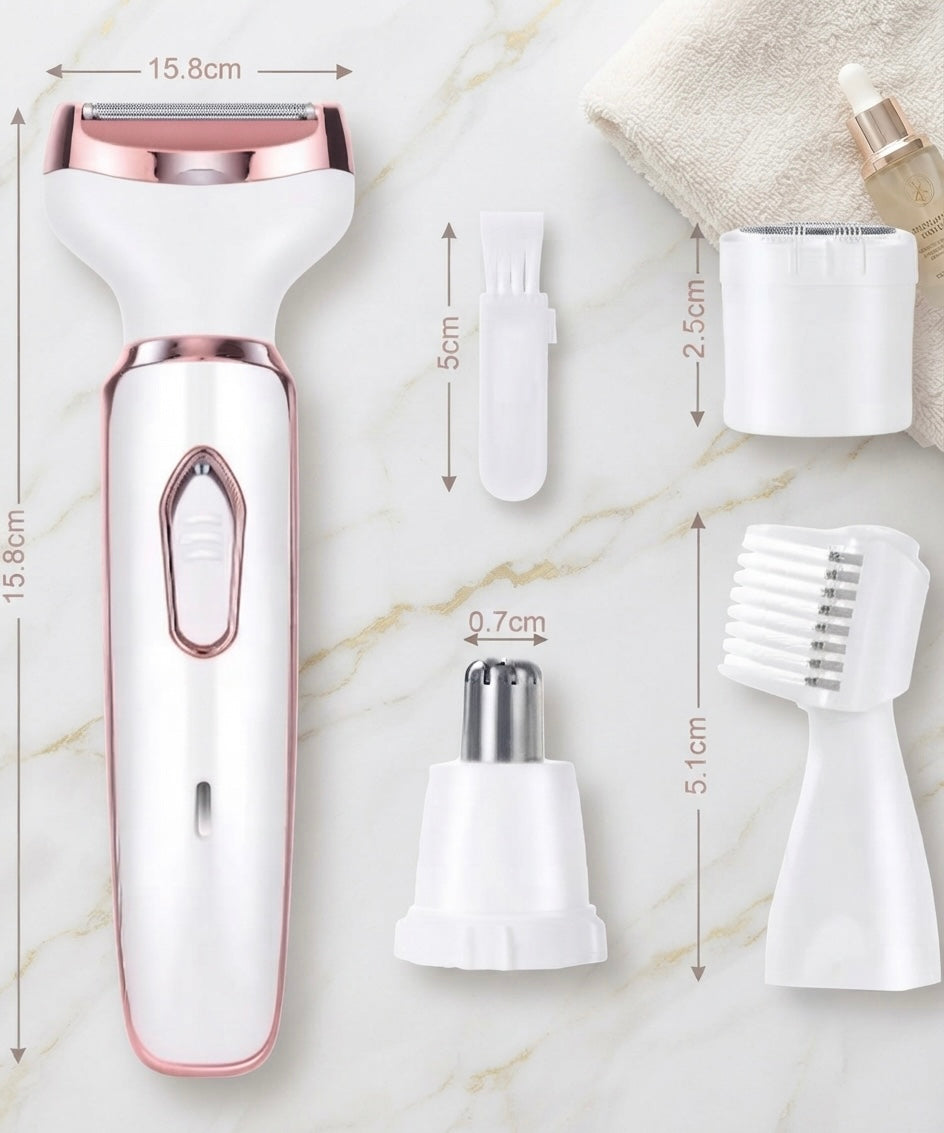 4-in-1 Rechargeable Women's Electric Shaver