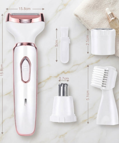 4-in-1 Rechargeable Women's Electric Shaver