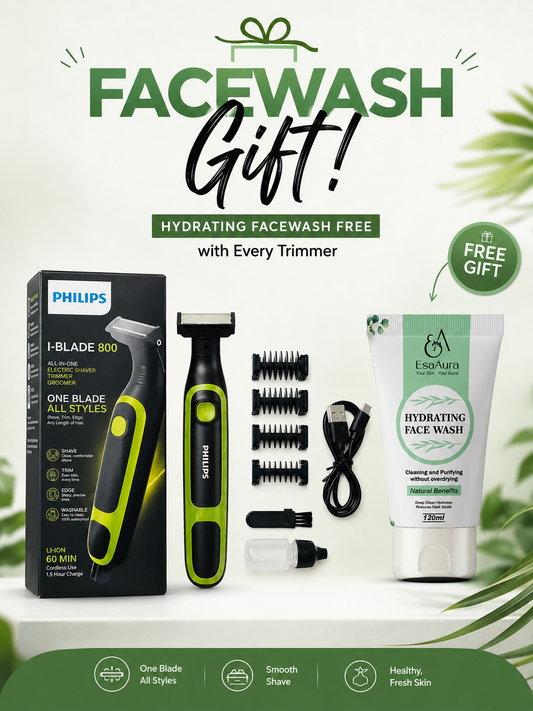 Philips one Blade 800 All-in-One Electric Shaver Trimmer + (Facewash Or Serum Gift)