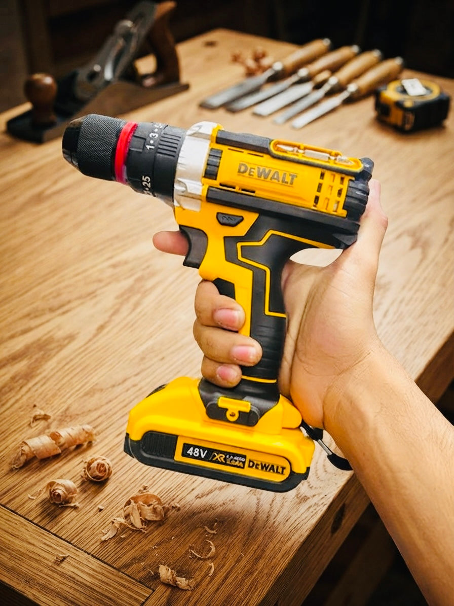 Dewalt 48V Cordless Drill Machine Set with Full Tool Kit