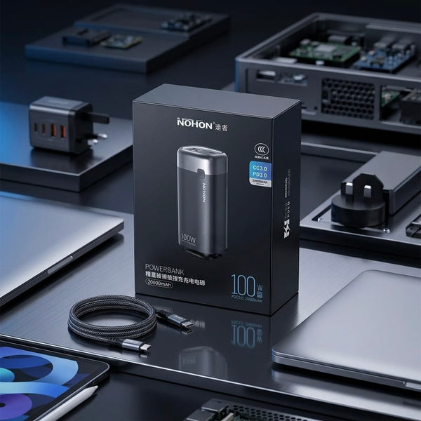 NOHON 100W 20000mAh High-Capacity Fast Charging Power Bank
