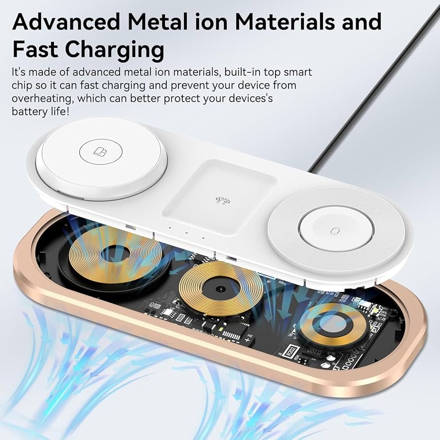 Charging Station Magnetic: 3-in-1 Wireless Charger