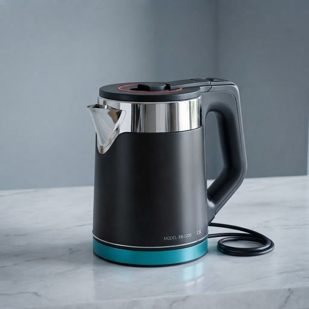 Electric Kettle 1.5L 1000W Fast Boiling & Modern Kitchen Design