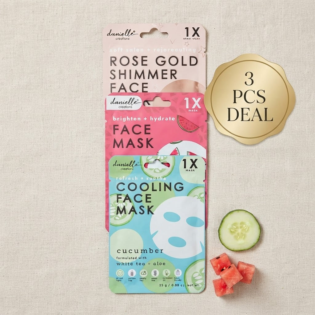 Glowing & Refreshing 3-Piece Face Sheet Mask Deal