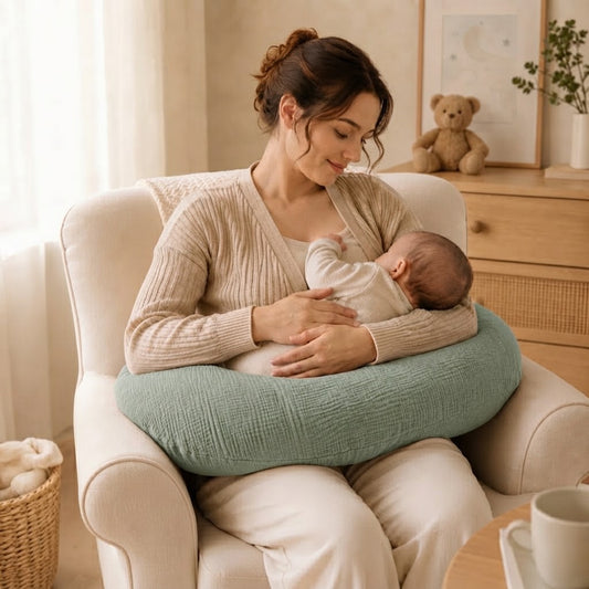 Ergonomic Nursing Pillow Support for You. Comfort for Baby