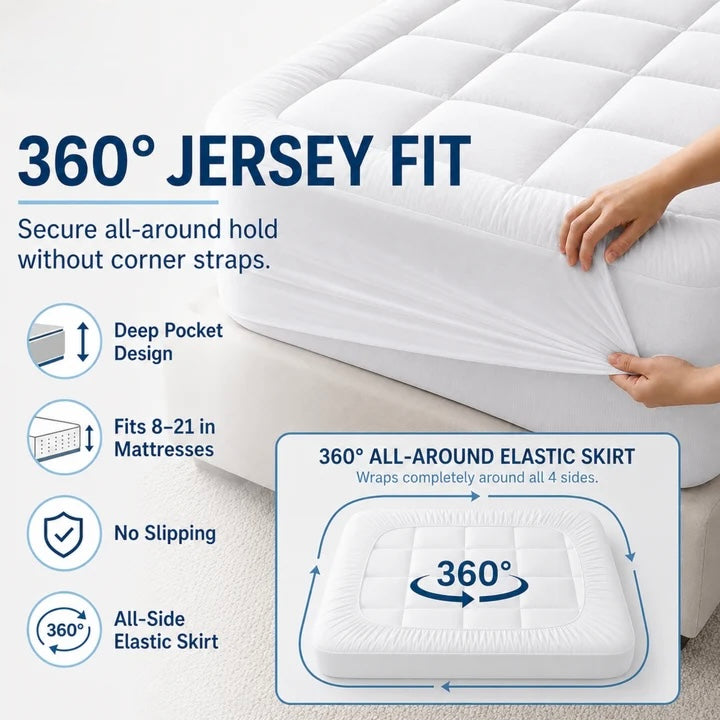 Mattress Topper 4 inch - Soft Quilted