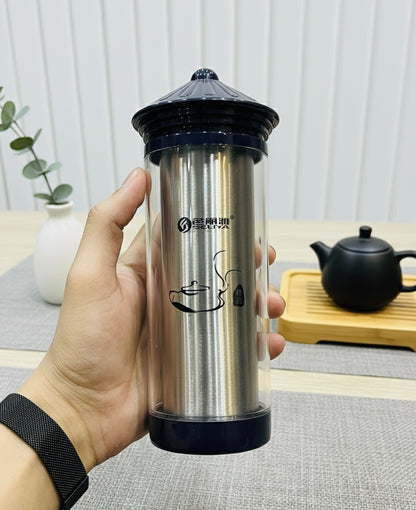 4 pcs combo deal Double Wall Glass Tea Infuser Tumbler – Stainless Steel Core
