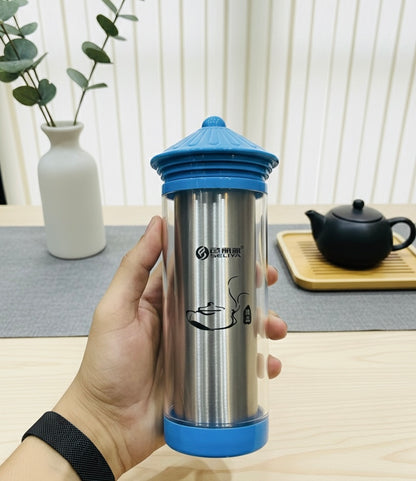 4 pcs combo deal Double Wall Glass Tea Infuser Tumbler – Stainless Steel Core