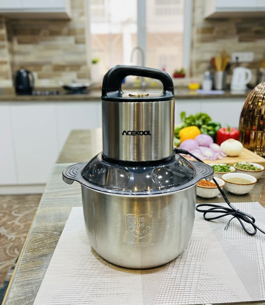 ACEKOOL 5L Electric Food Chopper – 2000W Heavy-Duty Processor with extra 6 blades