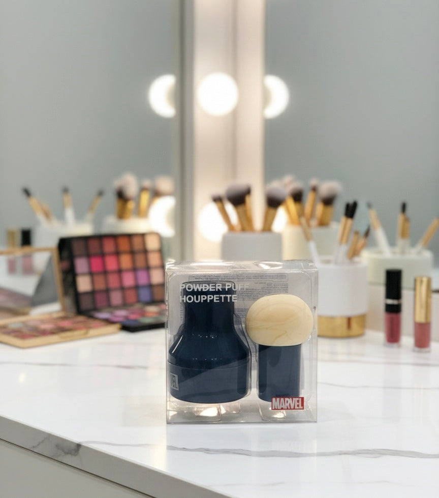 2 Pcs Marvel Makeup Sponge &amp; Brush Set – Limited Edition