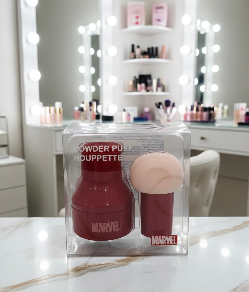 2 Pcs Marvel Makeup Sponge &amp; Brush Set – Limited Edition