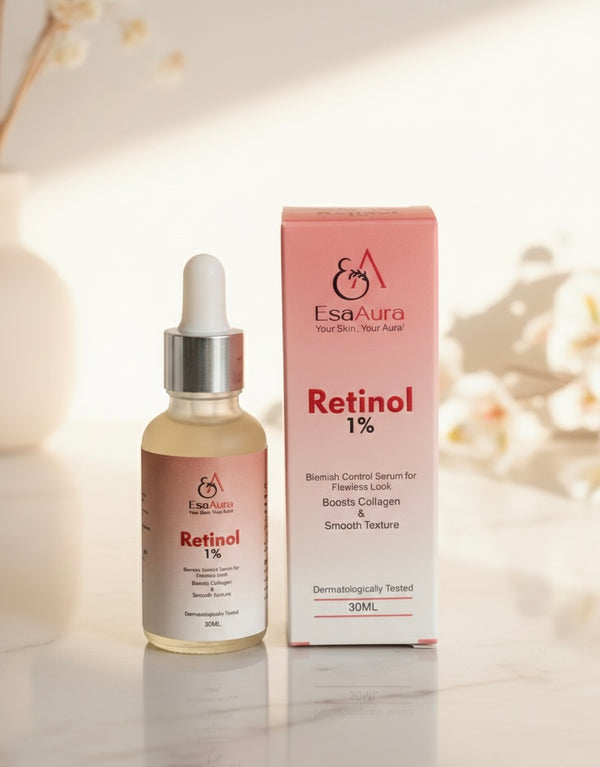 EsaAura Retinol 1% | Blemish Control &amp; Skin Renewal Serum