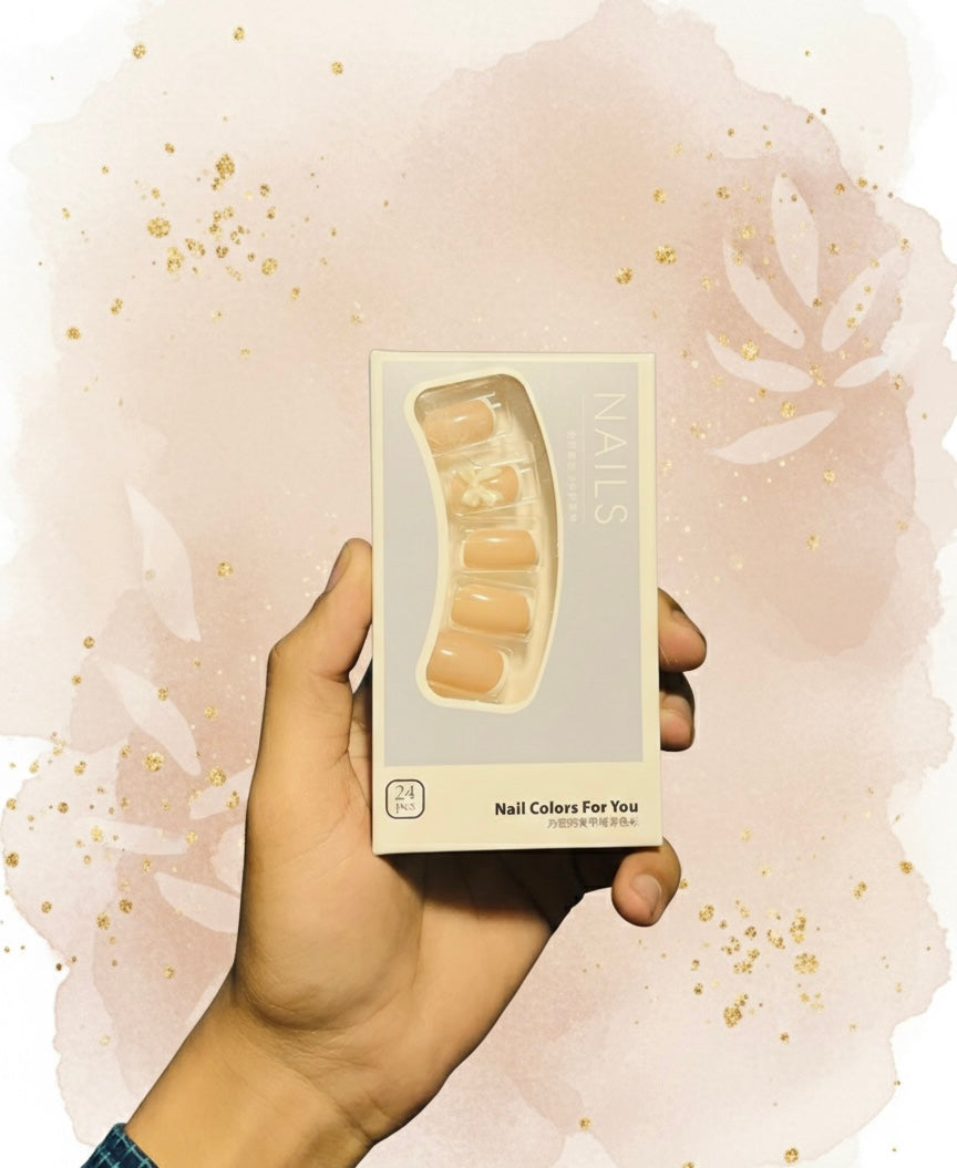 10 Pcs Deal On Nail Set With Free Marvel Makeup Sponge