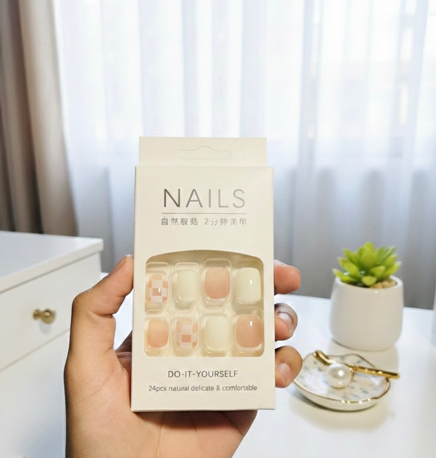 10 Pcs Deal On Nail Set With Free Marvel Makeup Sponge