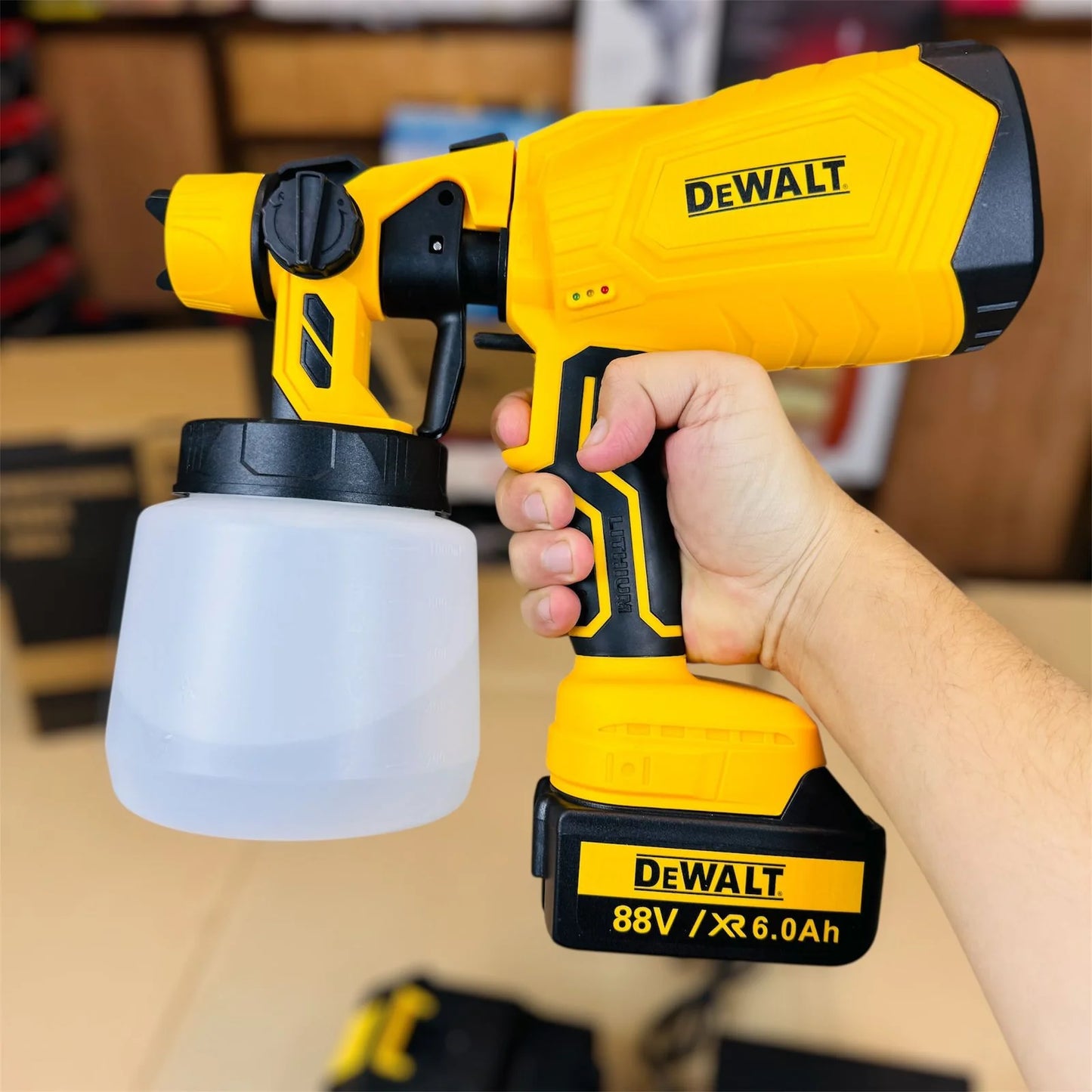 DeWALT Cordless Electric Paint Sprayer – 88V XR 6.0Ah High-Power Spray Gun