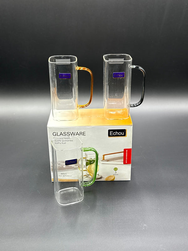 3 Pcs Echo Chinese Fine Glass 400ML