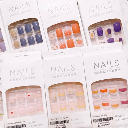 10 Pcs Deal On Nail Set With Free Marvel Makeup Sponge