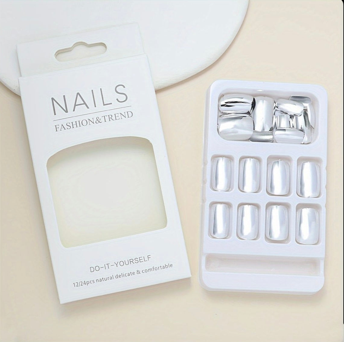 10 Pcs Deal On Nail Set With Free Marvel Makeup Sponge