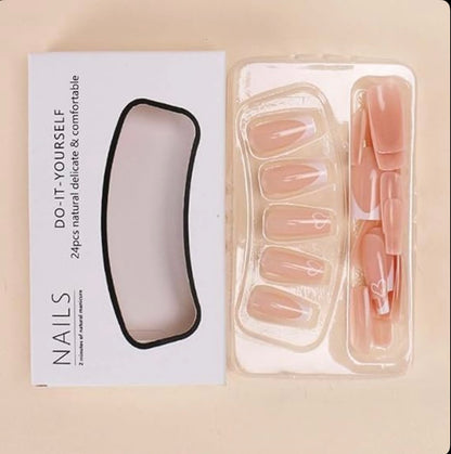 10 Pcs Deal On Nail Set With Free Marvel Makeup Sponge