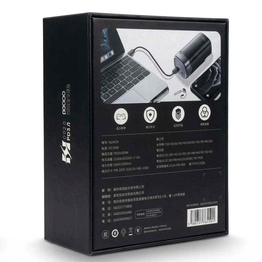 NOHON 100W 20000mAh High-Capacity Fast Charging Power Bank