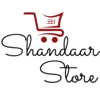 Logo of Shandaar Store with a stylized shopping cart and eyes on a white background