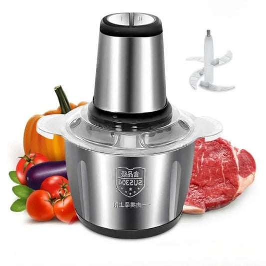 Silver Crest 3L Electric Meat and Vegetable Grinder 1000W - Stainless Steel Bowl