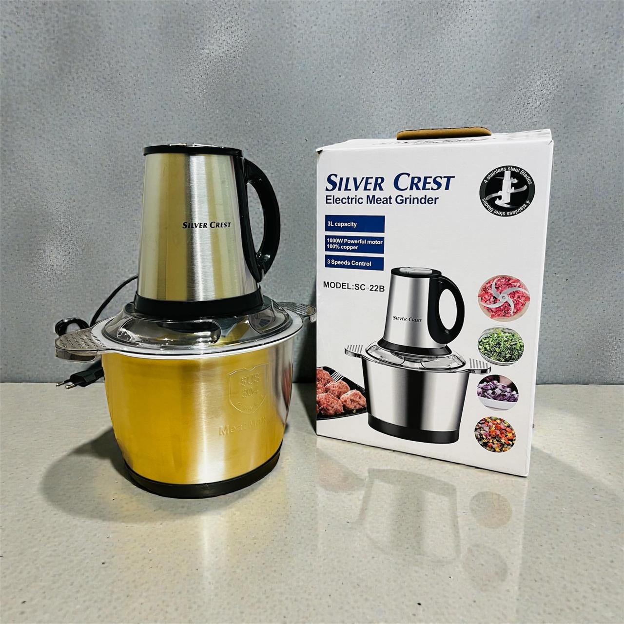 Silver Crest 3L Stainless Steel Electric Meat Grinder -  SC-22B