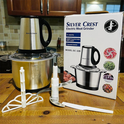 Silver Crest 3L Stainless Steel Electric Meat Grinder -  SC-22B