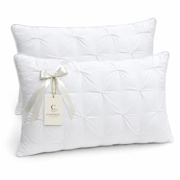 Decorative Pintuck Pillow Texture. Warmth. Effortless Style. Set of 2