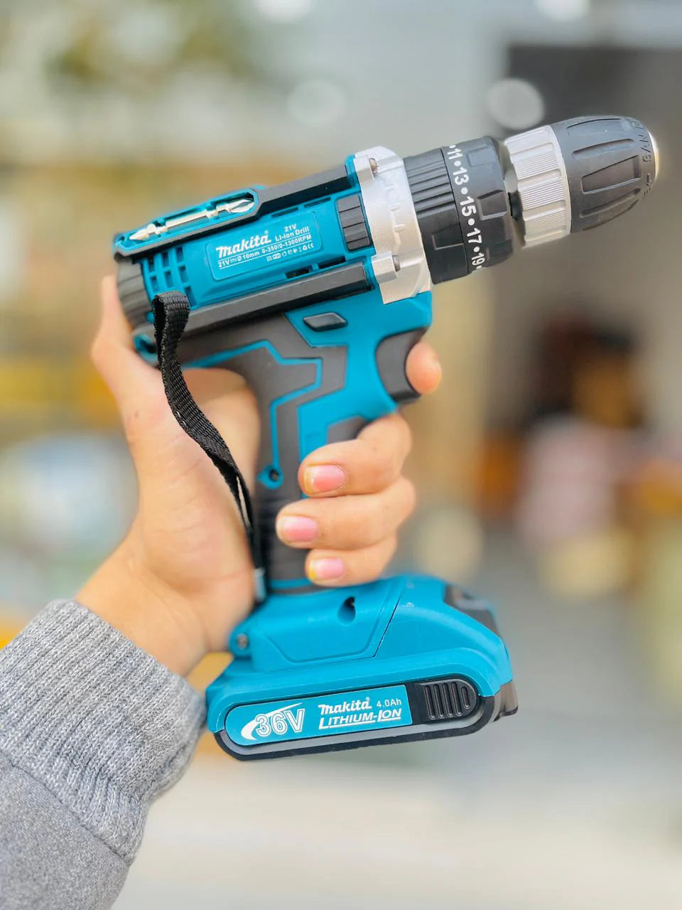 Makita 36V Cordless Li-ion Drill Machine Kit (2 Batteries + Full Accessories)