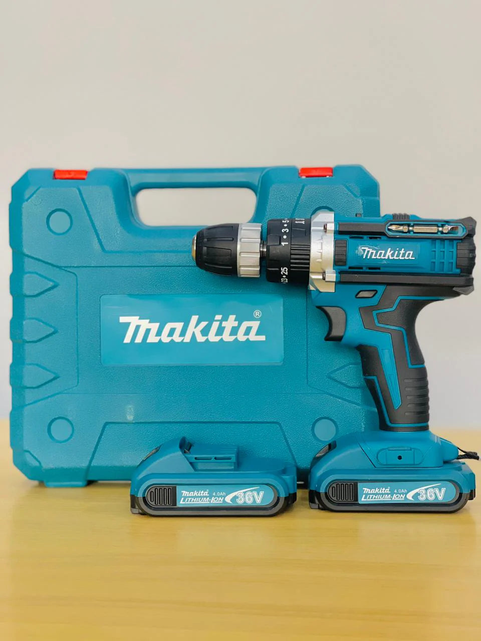 Makita 36V Cordless Li-ion Drill Machine Kit (2 Batteries + Full Accessories)